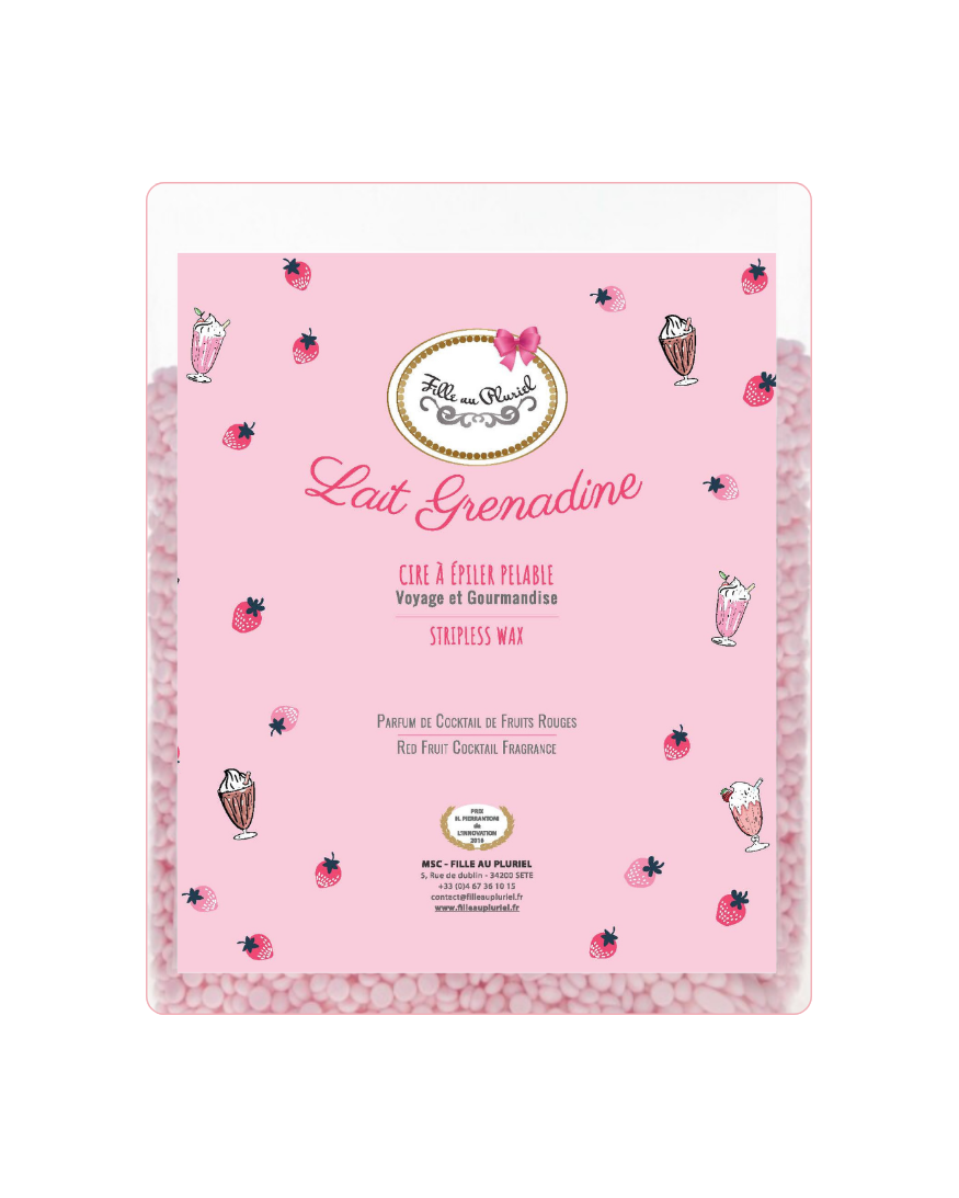 Cire à épiler sans bandes Lait Grenadine