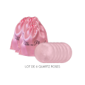 Lot de 6 pierres de Quartz Roses