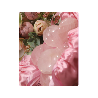 Lot de 6 pierres de Quartz Roses