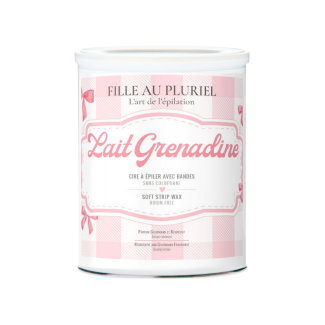 Cire à Épiler avec Bandes Lait Grenadine