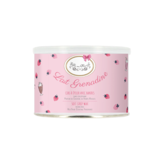 Cire à Épiler avec Bandes Lait Grenadine pot de 400 gr