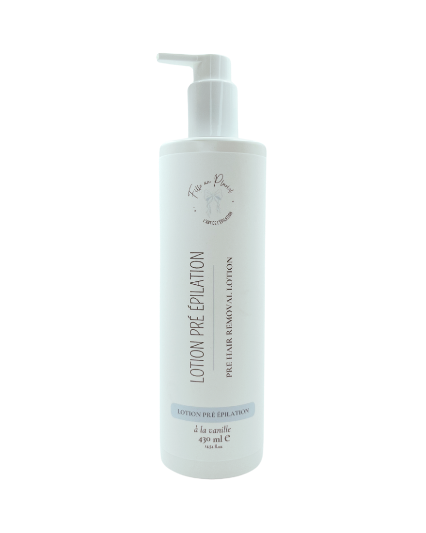 Lotion pré épilation