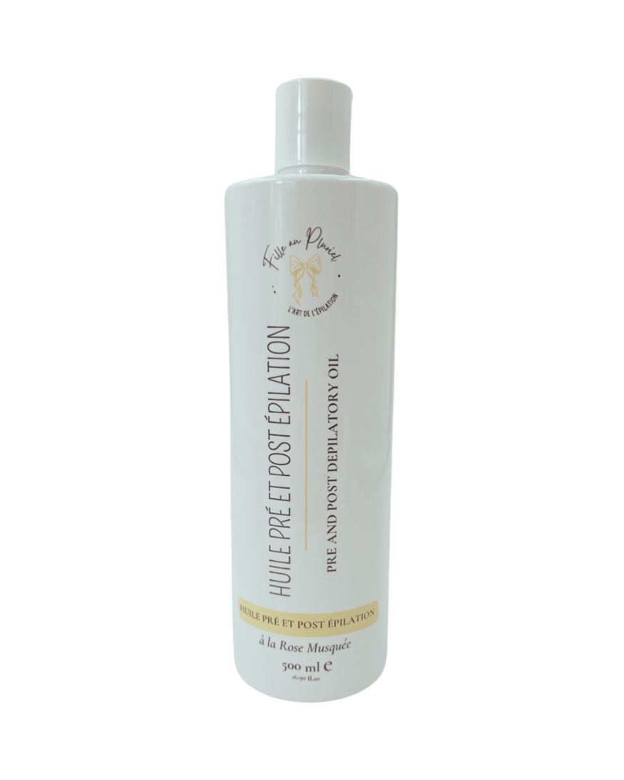 Huile pré et post épilation