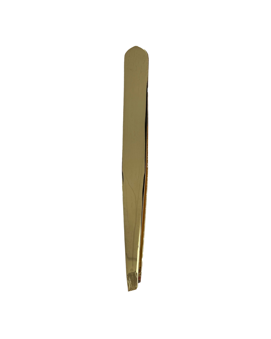Pince à épiler dorée