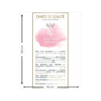 Affiche Charte de l'esthéticienne FAP