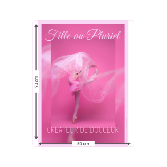Affiche Danseuse Fille au Pluriel
