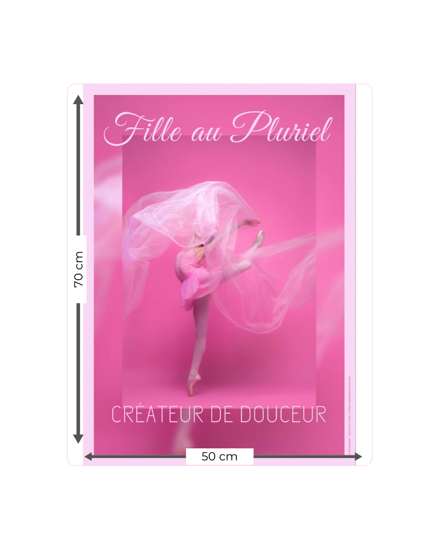 Affiche Danseuse Fille au Pluriel