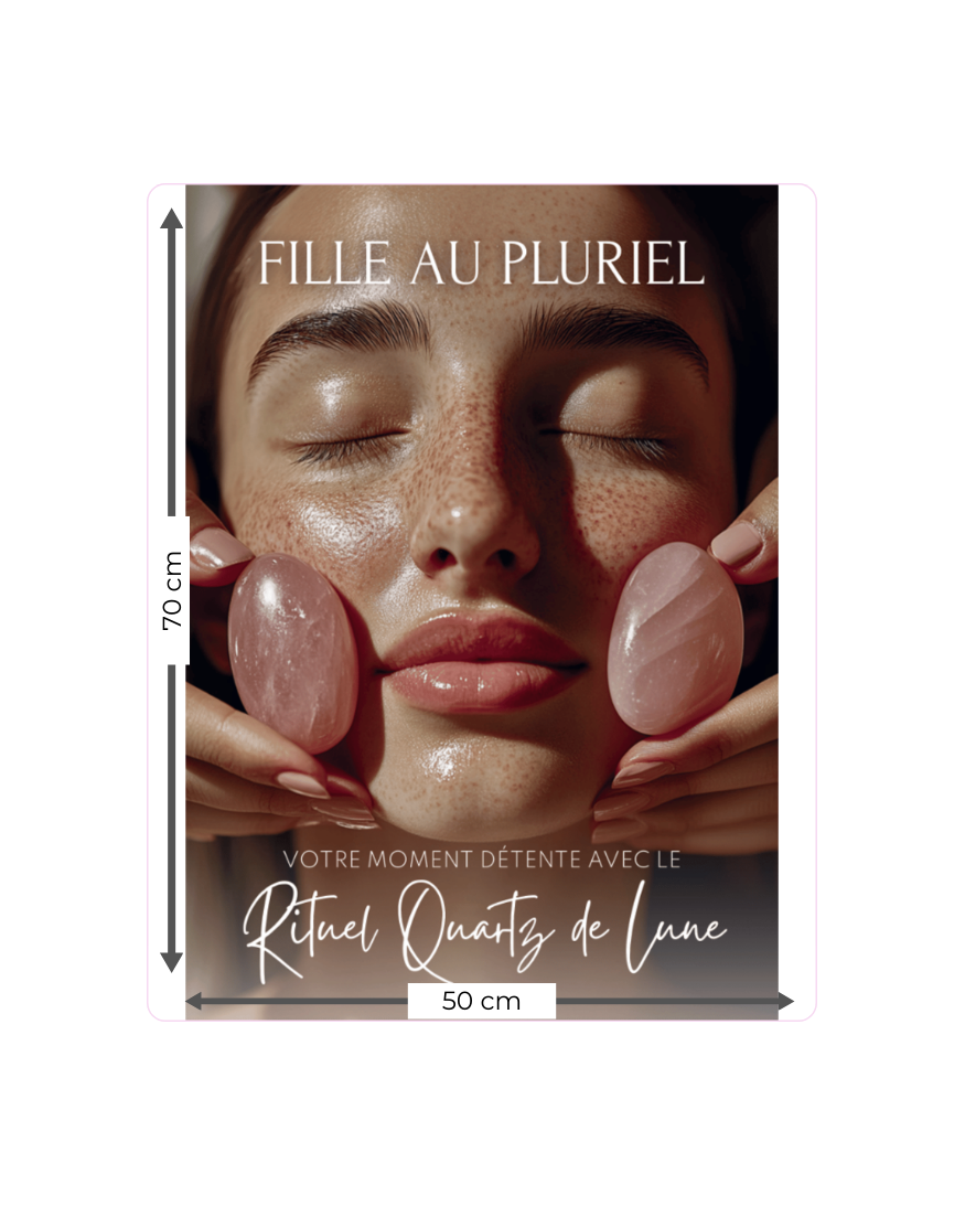 Affiche Rituel Quartz de Lune, Fille au Pluriel