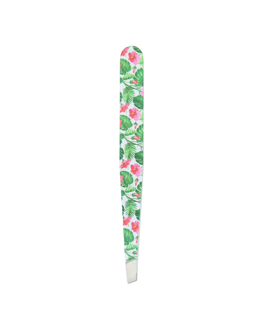 Pince à épiler fleurs exotiques