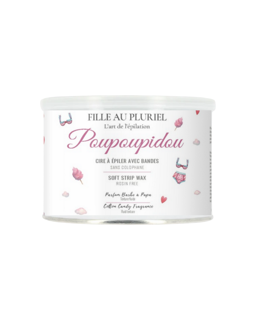 Cire à Épiler avec Bandes Poupoupidou pot de 400 gr