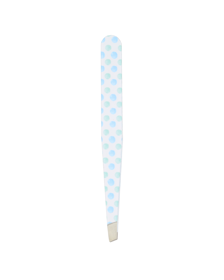 Pince à épiler pois bleu