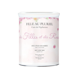 Cire à Épiler avec Bandes des Filles et des Roses