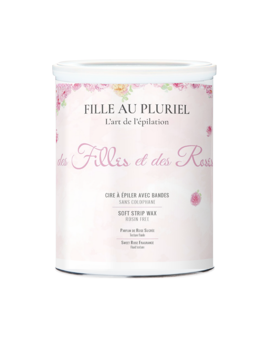 Cire à Épiler avec Bandes des Filles et des Roses
